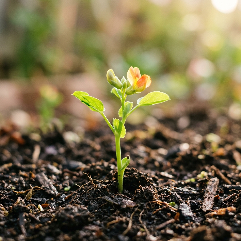 A seed sprouting